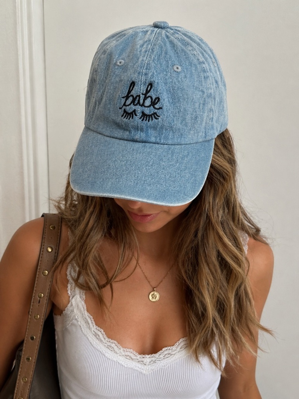 Vintage Style Denim “Babe” Dad Hat Adjustable Embroidered Cap Y2K Aesthetic